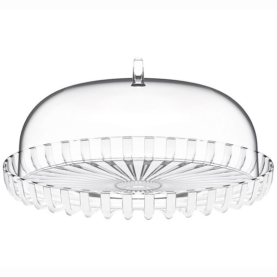 Блюдо сервировочное с крышкой Dolcevita, 31 см, перламутровое, Guzzini