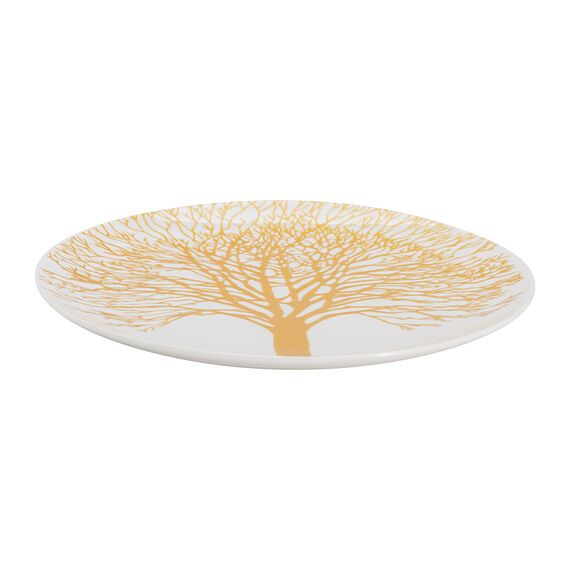 Набор тарелок десертных, 20,5 см, 4 шт, цвет белый, золотистый декор, Singapore, WD Lifestyle, изображение 4