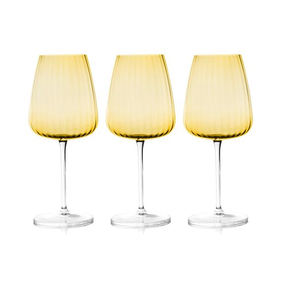 Набор из 6-ти бокалов для вина, 550 мл, цвет янтарный, Opium, Le Stelle