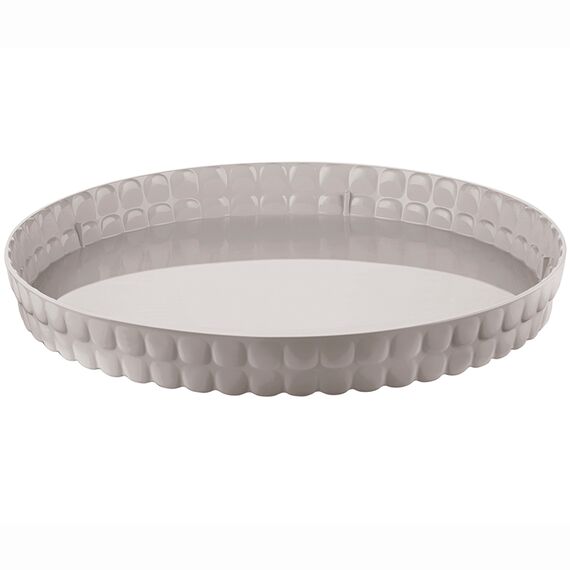 Поднос сервировочный Tiffany, 35,6 см, серо-бежевый, Guzzini