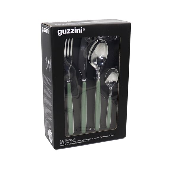 Набор из 24 столовых приборов Cutlery My Fusion, оливковый, Guzzini, изображение 2
