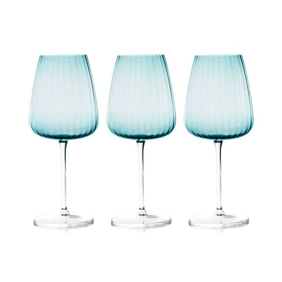 Набор из 6-ти бокалов для вина, 550 мл, цвет голубой, Opium, Le Stelle