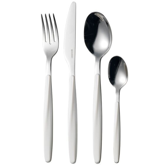 Набор из 24 столовых приборов Cutlery My Fusion, белый, Guzzini