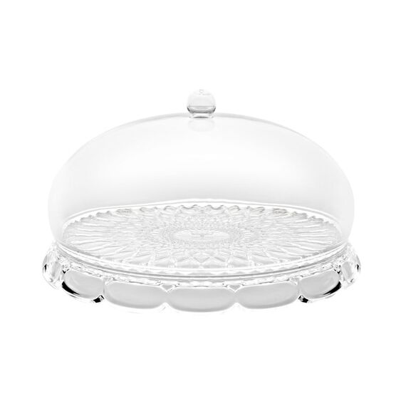 Блюдо сервировочное с крышкой Vanity, 30 см, прозрачное, Guzzini, изображение 4