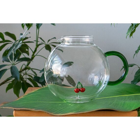 Кувшин с зеленой ручкой 1,7 л, Вишня, Monterey, WD Lifestyle, изображение 2