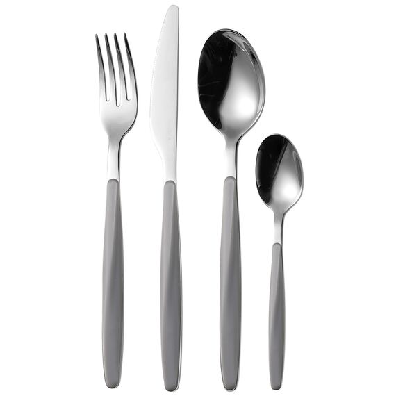 Набор из 24 столовых приборов Cutlery My Fusion, серый, Guzzini