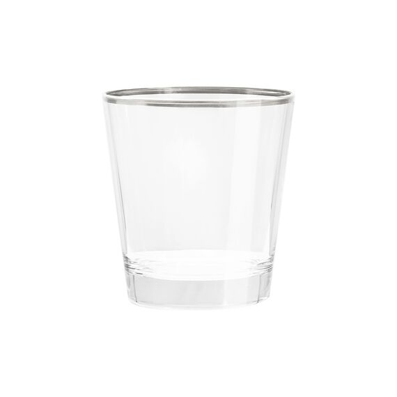 Набор из 6-ти стаканов для виски, 10 см, 365 мл, с серебристым кантом, Gemma Platinum, Le Stelle, изображение 3