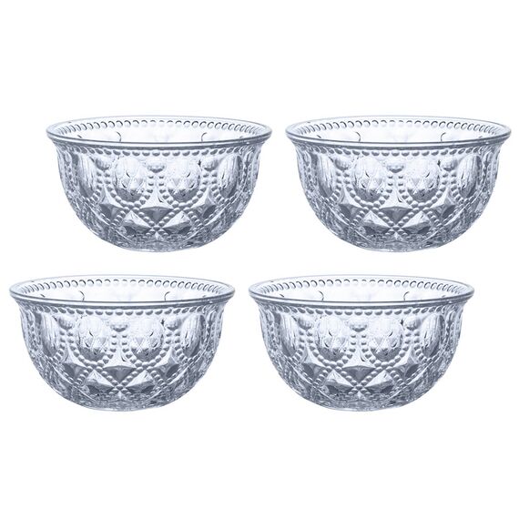 Набор из 4-х пиал, 13 см, 400 мл, цвет голубой, Dubai, WD Lifestyle