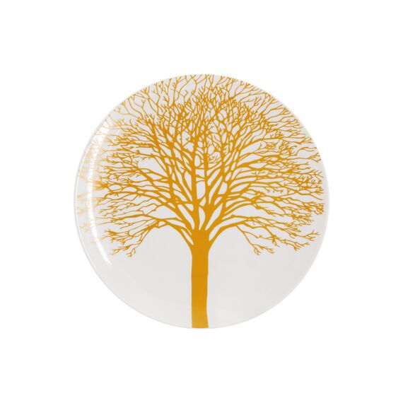 Набор тарелок десертных, 20,5 см, 4 шт, цвет белый, золотистый декор, Singapore, WD Lifestyle, изображение 3