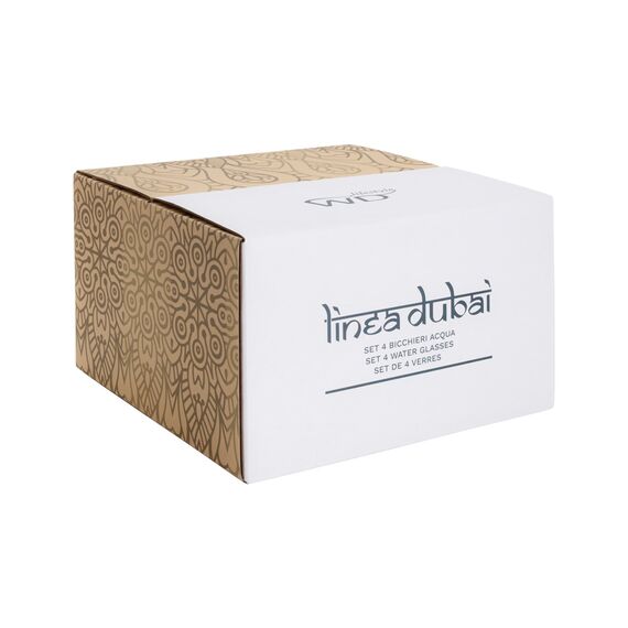 Набор из 4-х стаканов, 9,5 см, 300 мл, цвет голубой, Dubai, WD Lifestyle, изображение 3