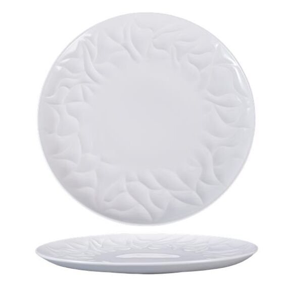 Тарелка мелкая d 25,9 см, h 2,3 см, костяной фарфор, Origami, Casa di fortuna, изображение 6