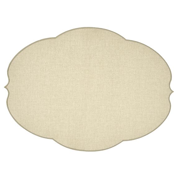 Салфетка подстановочная овальная Flowers, 48,8х36 см, серая, Guzzini