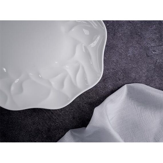 Блюдо овальное 31x22,5 см, h 2,5 см, костяной фарфор, Origami, Casa di fortuna, изображение 6