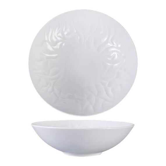 Салатник 1,35 л, d 23,5 см, h 6,7 см, костяной фарфор, Origami, Casa di fortuna, изображение 4