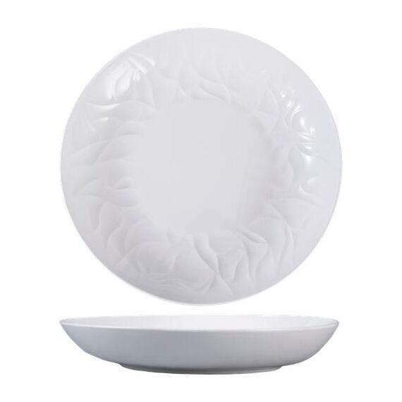 Тарелка полуглубокая 1,12 л, d 26,9 см, h 4,1 см, костяной фарфор, Origami, Casa di fortuna, изображение 8