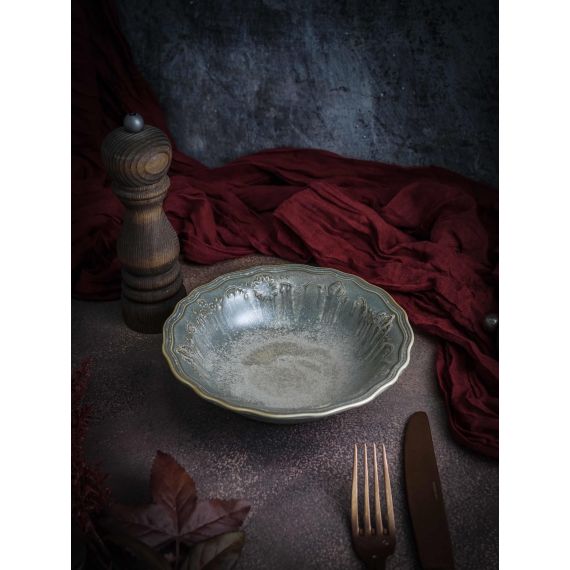 Салатник 450 мл, d 18 см, h 5 см, фарфор, Vintage, Casa di fortuna, изображение 2