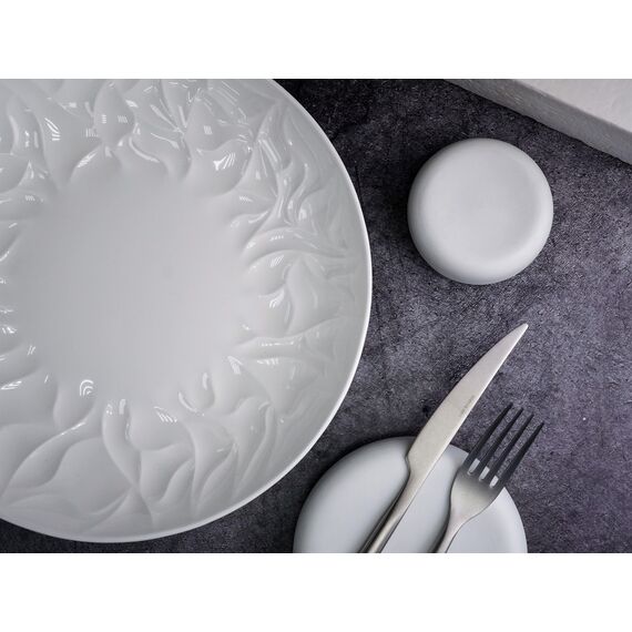 Тарелка полуглубокая 1,12 л, d 26,9 см, h 4,1 см, костяной фарфор, Origami, Casa di fortuna, изображение 3