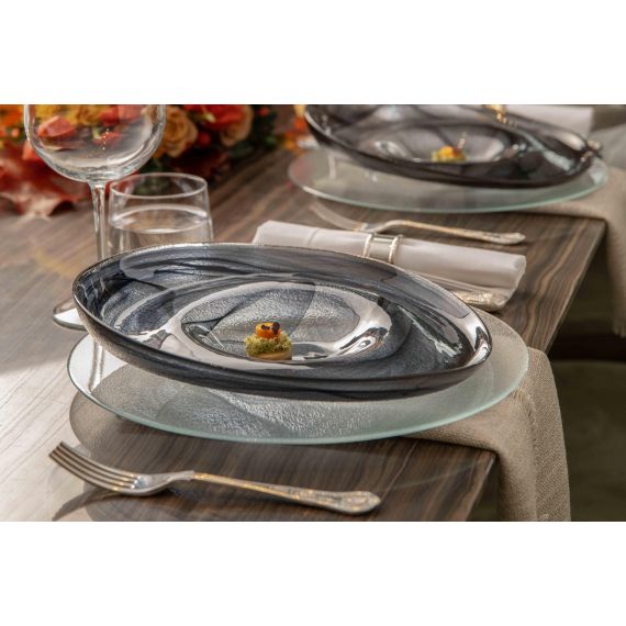 Тарелка d 21 см, h 6 см, стекло, серия Ola, ArdaCam, изображение 3