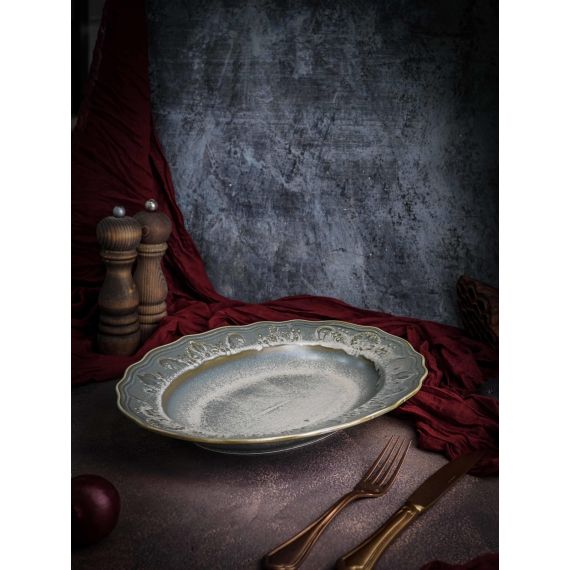 Блюдо овальное 32x24,2 см, h 4,7 см, фарфор, Vintage, Casa di fortuna, изображение 2