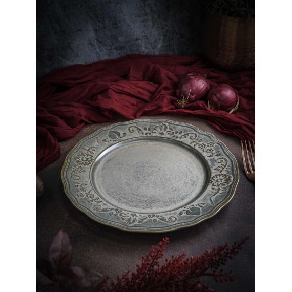 Тарелка мелкая d 26 см, h 2,5 см, фарфор, Vintage, Casa di fortuna