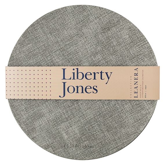 Набор из 2-х сервировочных салфеток Leanera, 35 см, серые, Liberty Jones, изображение 4