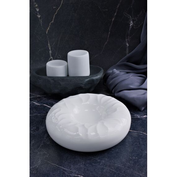 Блюдо "бублик" d 19 см, h 6 см, костяной фарфор, Origami, Casa di fortuna