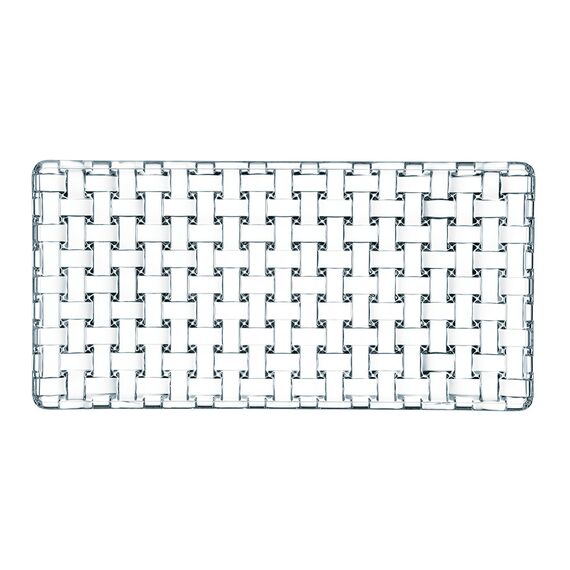 Тарелка Bossa Nova Plate rectangular 28 cm, хрусталь, Nachtmann