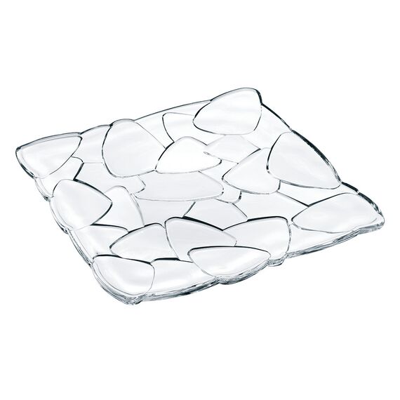 Тарелка Petals Plate square 28 cm, хрусталь, Nachtmann