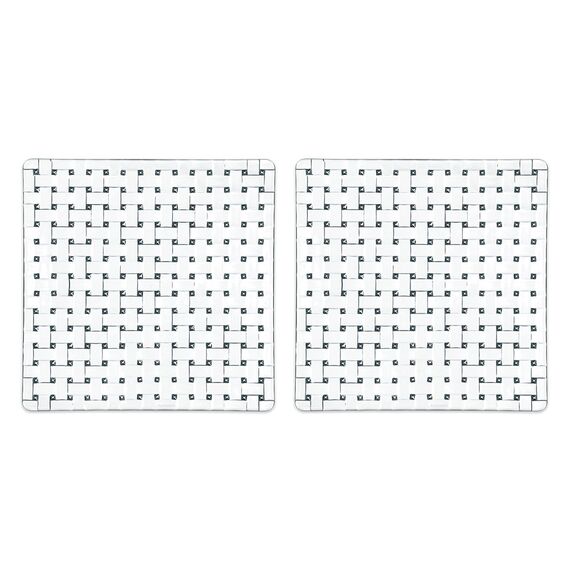 Набор тарелок Bossa Nova Square Plate 21 cm Set of 2, 2 шт., хрусталь, Nachtmann