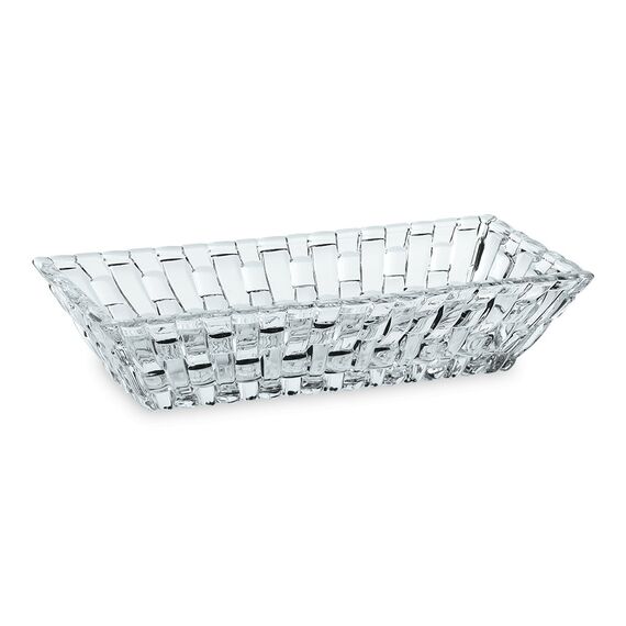 Набор тарелок Bossa Nova Bowl Rectangular 17cm Set of 2, 36 мм, хрусталь, Nachtmann