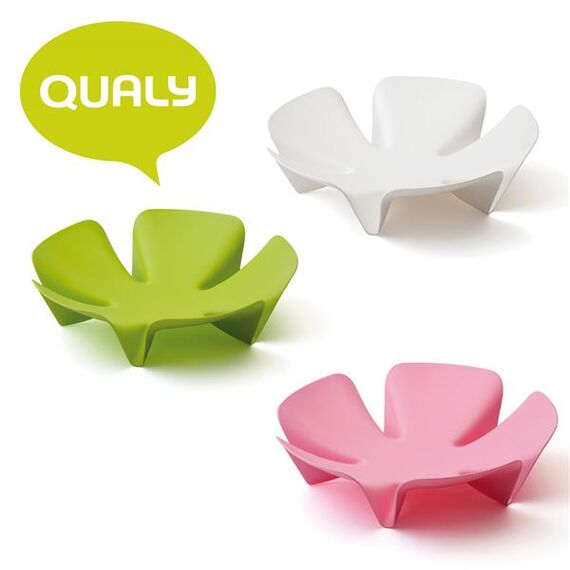 Ваза для фруктов Flower зеленая, Qualy, изображение 2