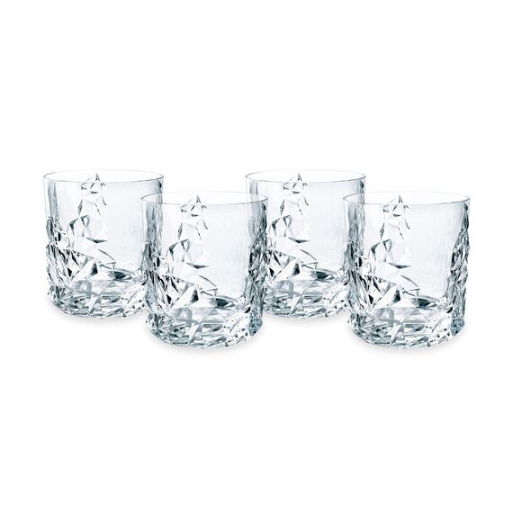Набор из 4-х стаканов для виски Sculpture, объем: 365 мл, бессвинцовый хрусталь, 101968, Nachtmann