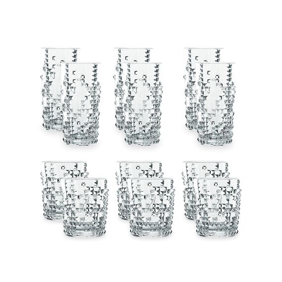 Набор стаканов PUNK, 12 шт., хрустальное стекло, Nachtmann