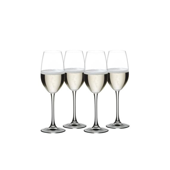 Набор из 4-х бокалов для шампанского, Vivino, объем: 260 мл, h=217 мм, d=66 мм, бессвинцовый хрусталь, 103744, Nachtmann