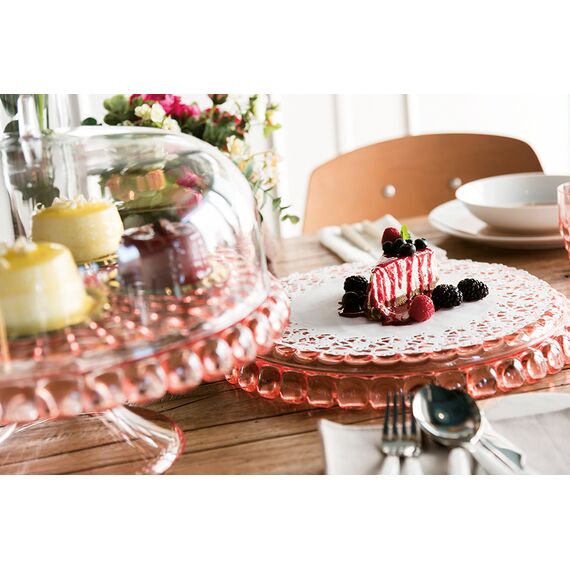 Блюдо для торта с крышкой, Tiffany, ?30 см, голубое, Guzzini, изображение 3