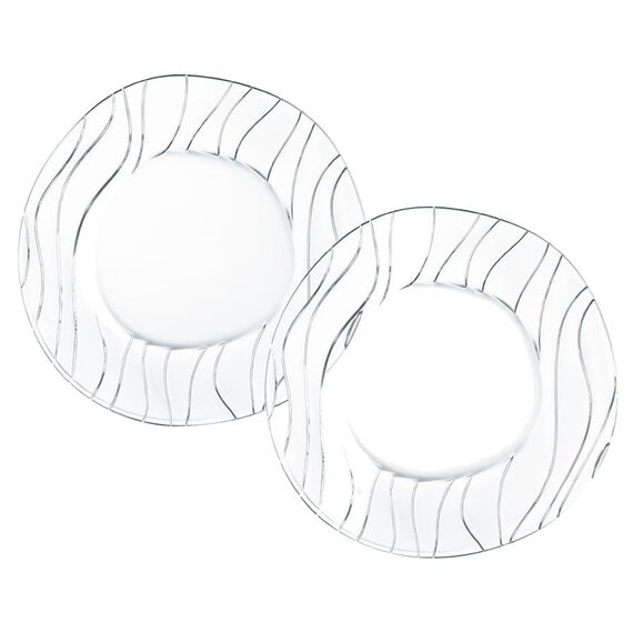 Набор тарелок с декором OCEAN (2 шт.), 22 см, хрусталь, Nachtmann