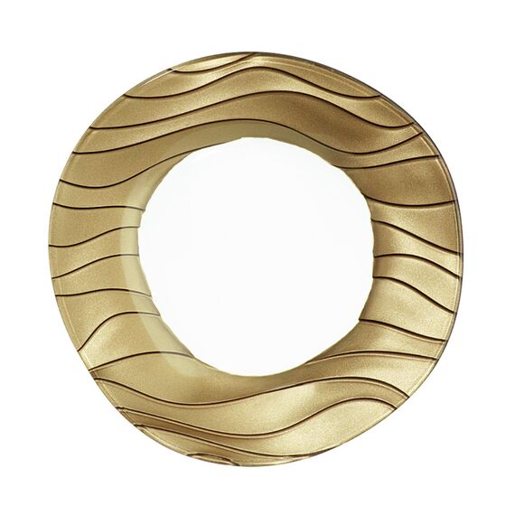 Тарелка SAHARA, диаметр: 32 см, материал: хрусталь, цвет: золотой, 85220, NACHTMANN, Германия