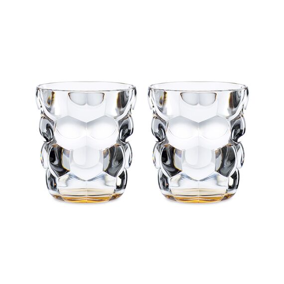 Набор из 2-х стаканов для воды BUBBLES, объем: 330 мл, цвет: оранжевый, материал: бессвинцовый хрусталь, 100698, NACHTMANN, Германия