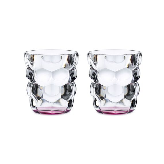 Набор из 2-х стаканов для воды BUBBLES, объем: 330 мл, цвет: розовый, материал: бессвинцовый хрусталь, 100699, NACHTMANN, Германия