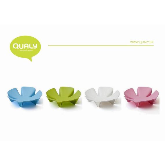 Ваза для фруктов Flower зеленая, Qualy, изображение 3