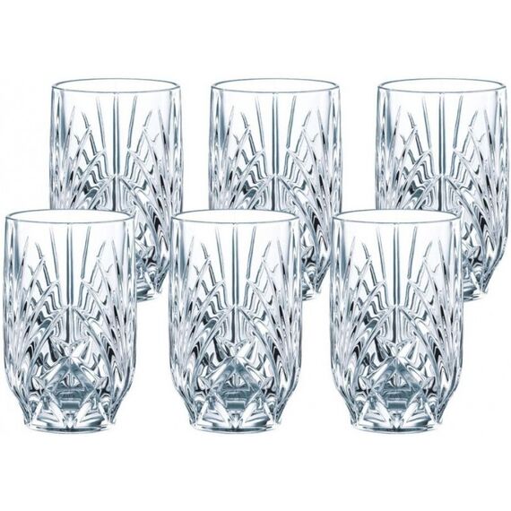 Набор стаканов для сока PALAIS, 6 шт., 265 мл, хрустальное стекло, 38375, Nachtmann