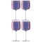 Набор бокалов для вина Aurora, 450 мл, фиолетовый, 4 шт., LSA International