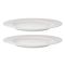 Набор из двух тарелок белого цвета с фактурным рисунком из коллекции Essential, 27см, Tkano