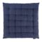 Подушка на стул из хлопка темно-синего цвета из коллекции Essential, 40х40 см, Tkano