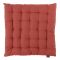Подушка на стул из хлопка терракотового цвета из коллекции Prairie, 40х40 см, Tkano