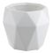 Горшок цветочный Rhombus, 13,5 см, матовый белый, Liberty Jones, изображение 2