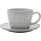 Чашка для чая 350 мл и блюдце,светло-серый, серия Sandy Grey, Home chef