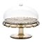 Блюдо для торта с крышкой Vanity, 30 см, коричневое, Guzzini