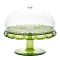 Блюдо для торта с крышкой Vanity, 30 см, зеленое, Guzzini