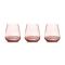 Набор из 6-ти стаканов для виски, 10 см, 450 мл, 6 шт, цвет розовый, Opium, Le Stelle